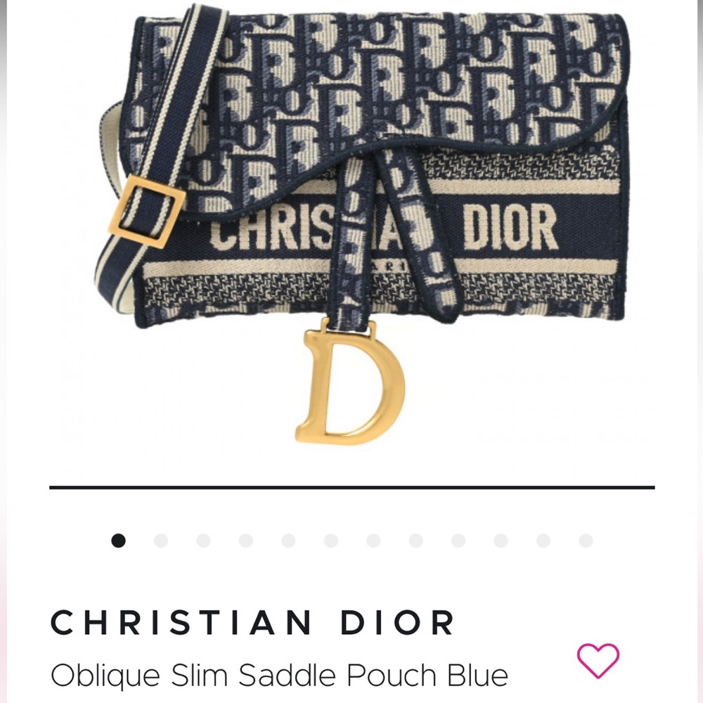 New with bag and receipt. Discontinued Dior saddle bag